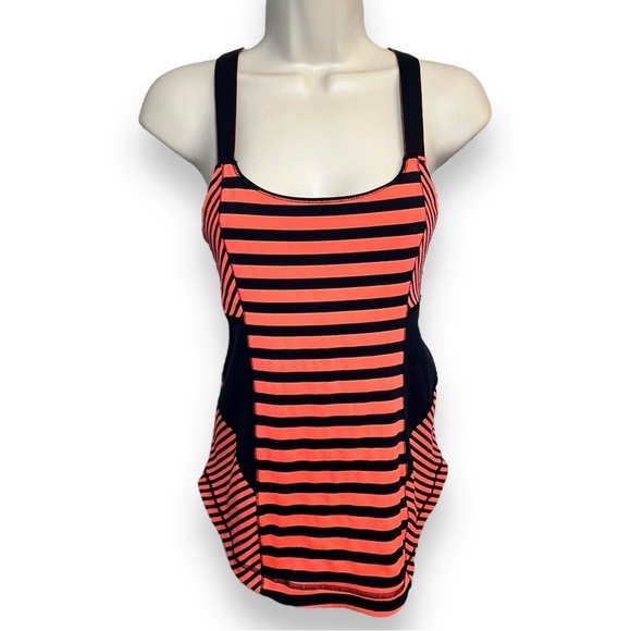 Lululemon Women’s Work It Tank Navy/Orange Size 8 - Picture 1 of 6